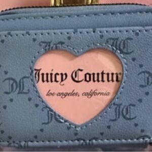 Juicy Couture Blue Heart Cutout Wallet